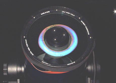 Dew on SCT corrector plate